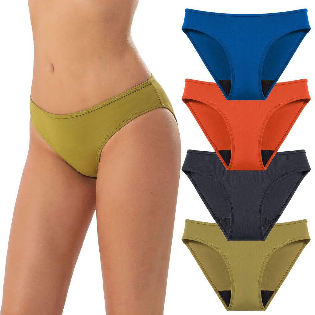 Menstrual Underwear Mid-Rise 4-Layer Leakproof | Multicolor