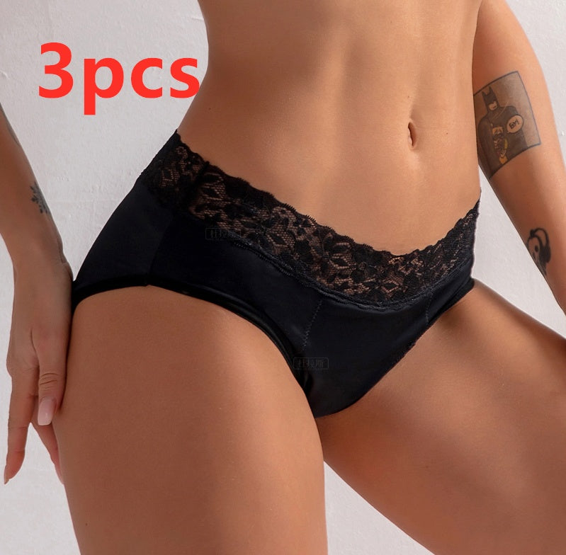 Anti-Leak Lace Period Panties | Feminine Design