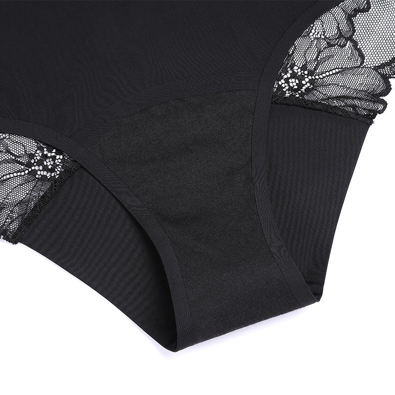 Mid-Rise Lace Period Panties | Elegant Nylon